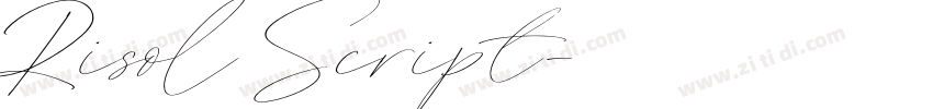 Risol Script字体转换